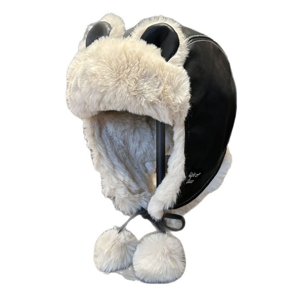Classic Faux Leather Bear Ear  - Trapper Hat Ear Flap review and price