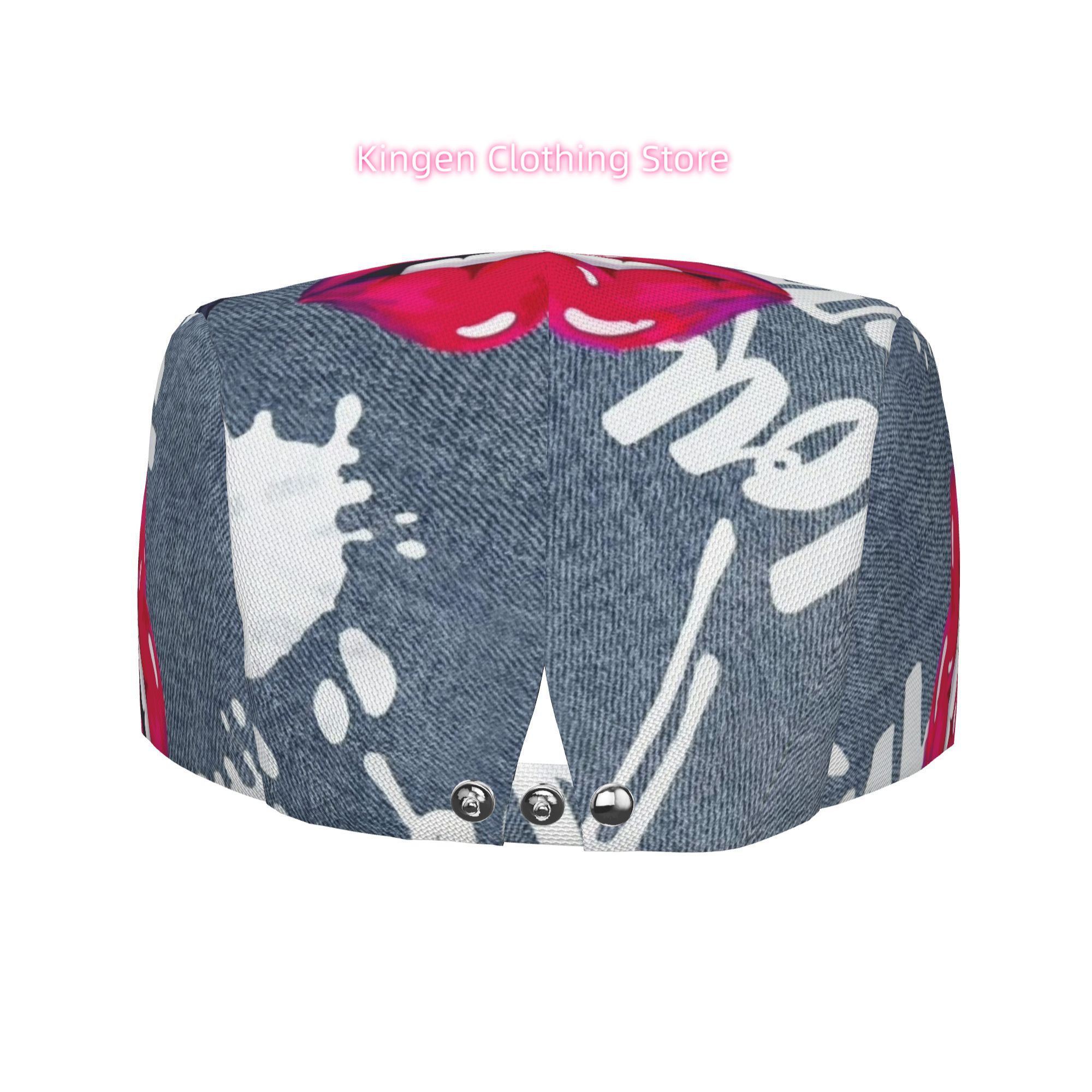 1pc Red Lips on All-over Print - Newsboy Cap Ivy review and price