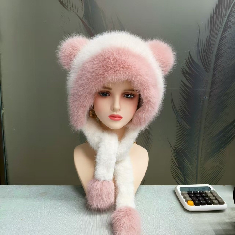 Polyester Material Faux Fur Tr - Winter Trapper Hat review and price