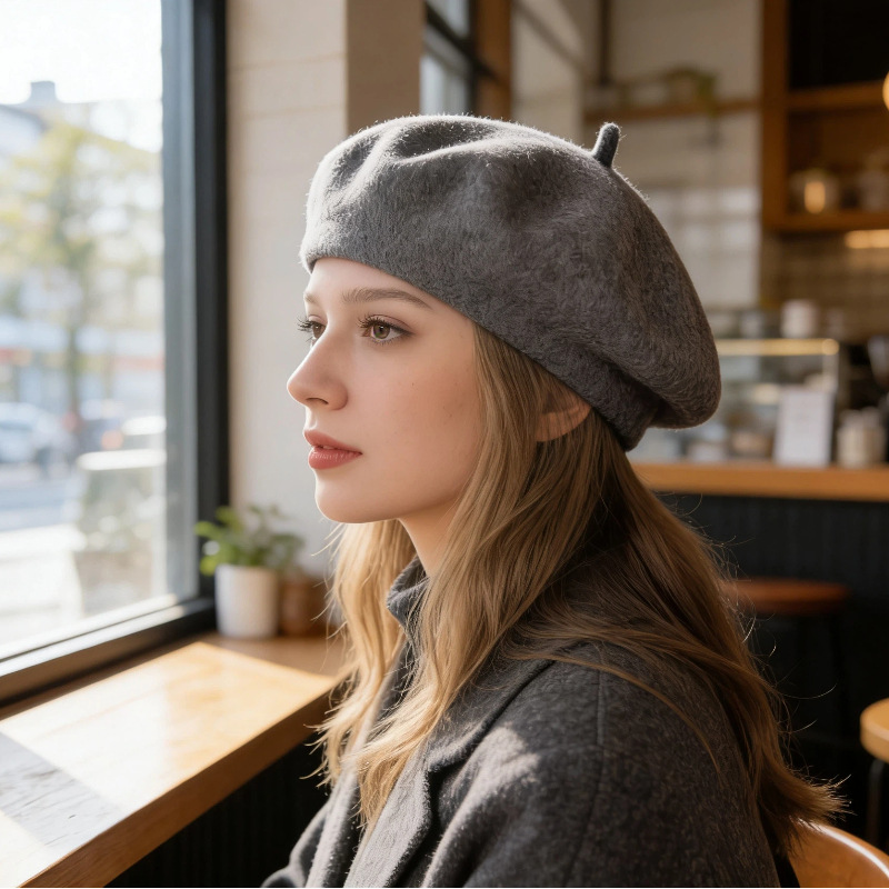 Women Classic Wool Beret Hat S - Beret French Wool review and price