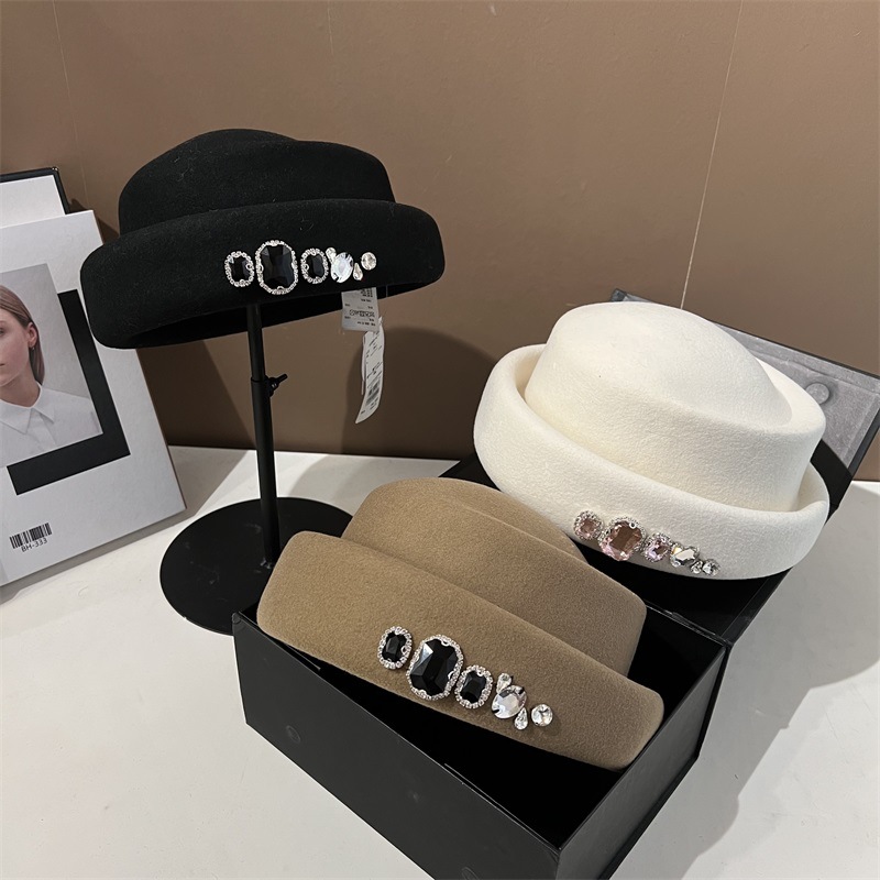 High Quality Rhinestone Wool T - Fedora Hat Wool review and price