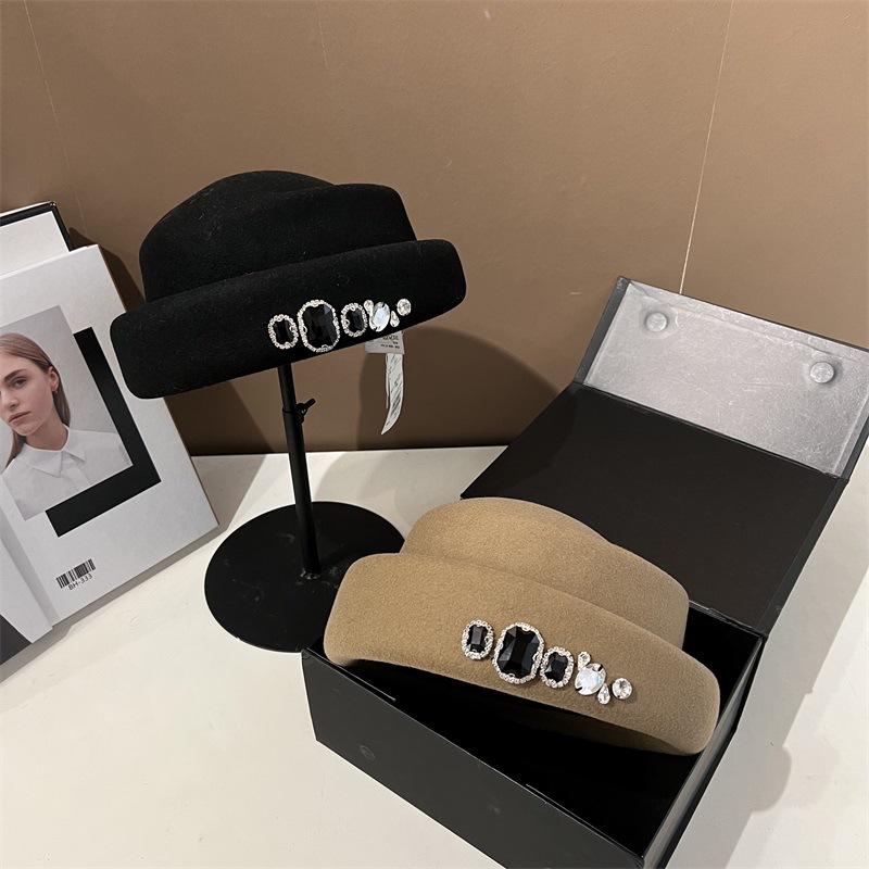 High Quality Rhinestone Wool T - Fedora Hat Wool review and price