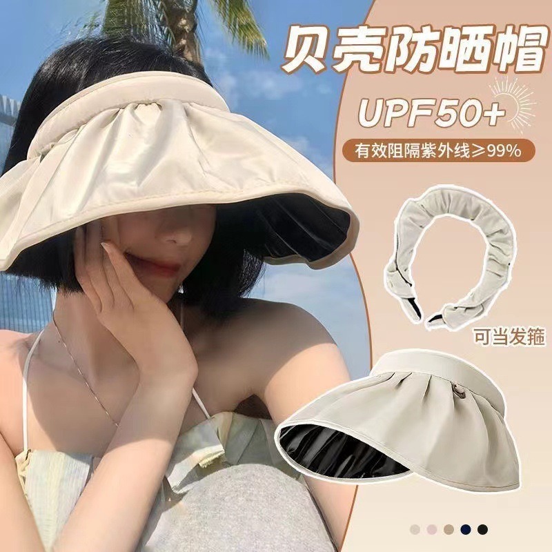 UPF50+ Foldable Headband Sun V - Visor Sun Hat review and price